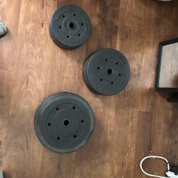 Assorted Concrete Weight + Bar