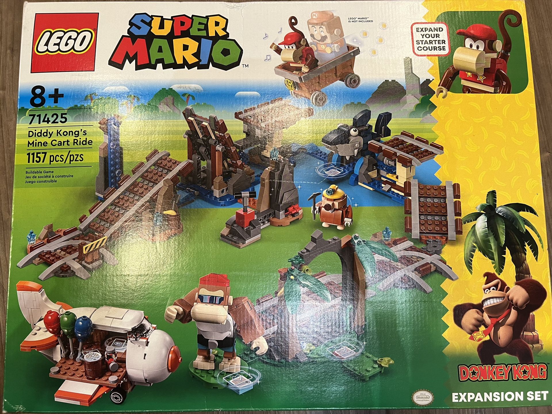 LEGO Super Mario 71425 Diddy Kong's Mine Cart Ride Expansion Set