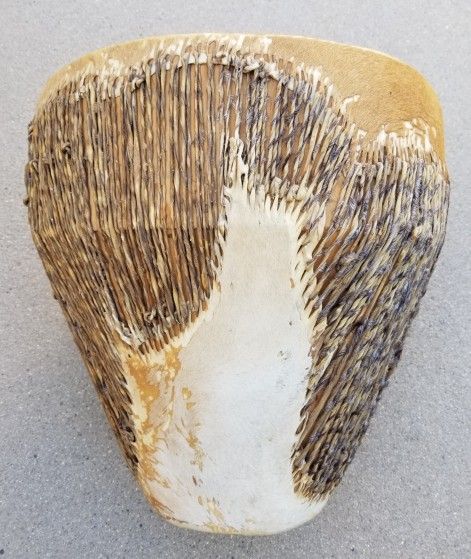 African Kenyan Drum, Hand-made from Maasai Mara 1982