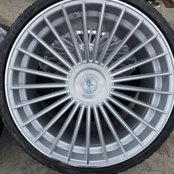 22" New Staggerd Wheels & New Tires For MERCEDES BENZ S550/S560/EQS