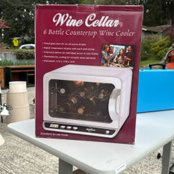 Wine Chiller, 6 Bottle, New In Box