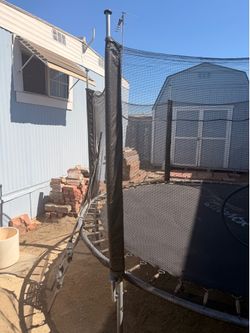 Trampoline with water