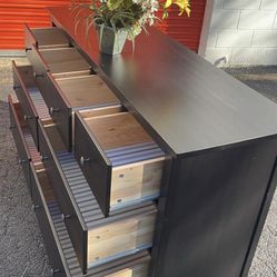 Delivery Available IKEA Long Dresser With Big Drawers. Drawers Sliding Smoothly 