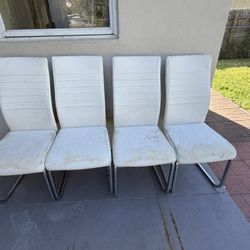 Set of 4 Modern Dining Chairs – $50