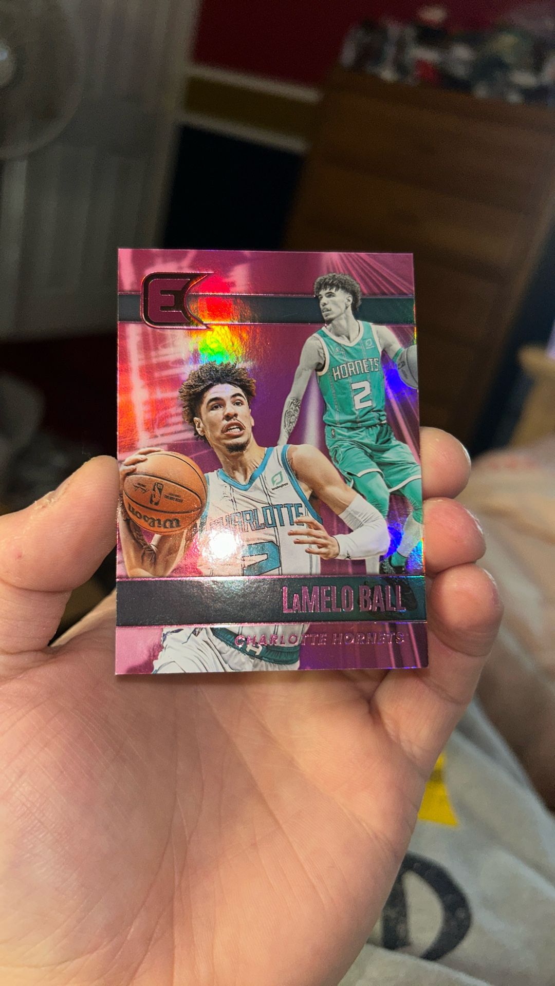2021-22 Panini Chronicles Essentials Pink #309 LaMelo Ball Charlotte Hornets