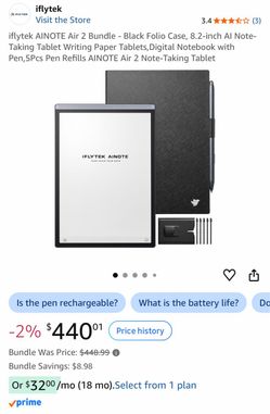 IFLYTEK AINOTE AIR BUNDLE WITH FOLIO