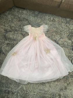 Girls Pink Princess Dress Size (7-8)