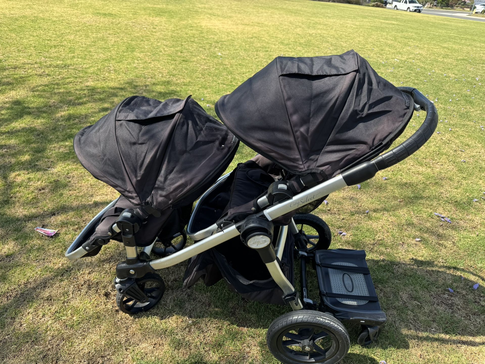 City Select Baby Jogger Double Stroller With Glider Board