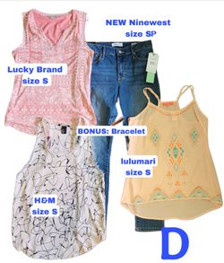 NEW Ninewest Jeans SP, Lucky Brand, lulumari, and H&M size Small Lot