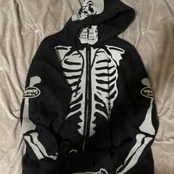 Vanson Leathers Skeleton Hoodie Large