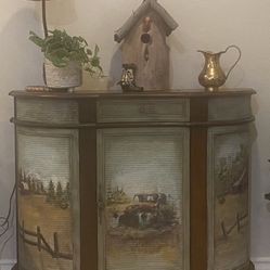 Hand Painted Cabinet  