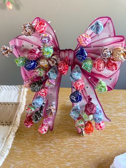 SUCKER LOLLIPOP CANDY BOW