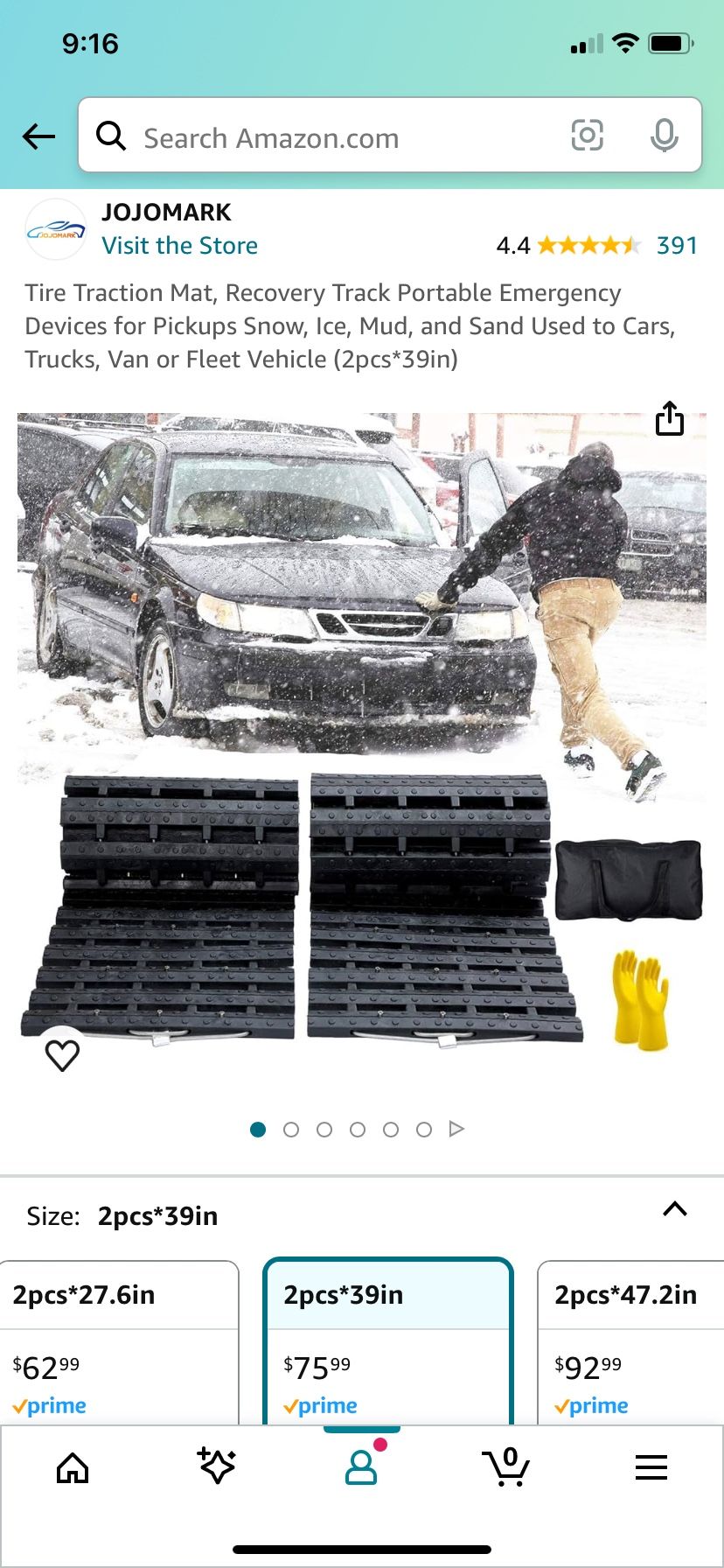Pair Of Tire Traction Mats - 39”
