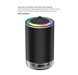 Brand new Smart Car Air Freshener with Starry Sky Projection Car Aroma Diffuser