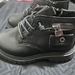 Girls Black Boots