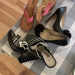 Three Pairs Of Woman’s Size 8 Shoes