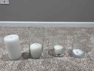 Hurricane / Candle Holders And Candles 