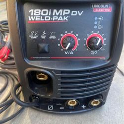 Lincoln Electric 180 Amp Weld-Pak 180i Multi-Process Stick/MIG/Flux-Core/TIG, 120V or 230V Aluminum Welder with Spool Gun sold separately.      