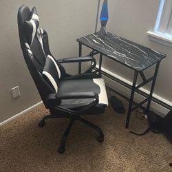 Chair and desk