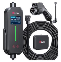 1&2 Portable EV Charger, 8-16Amp Adjustable Current & Timer