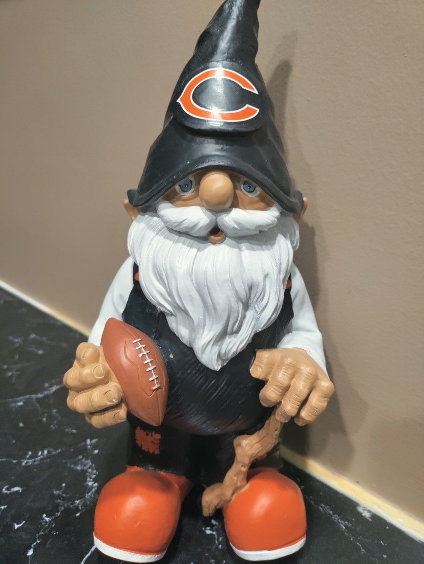 Chicago Bears Garden Gnome