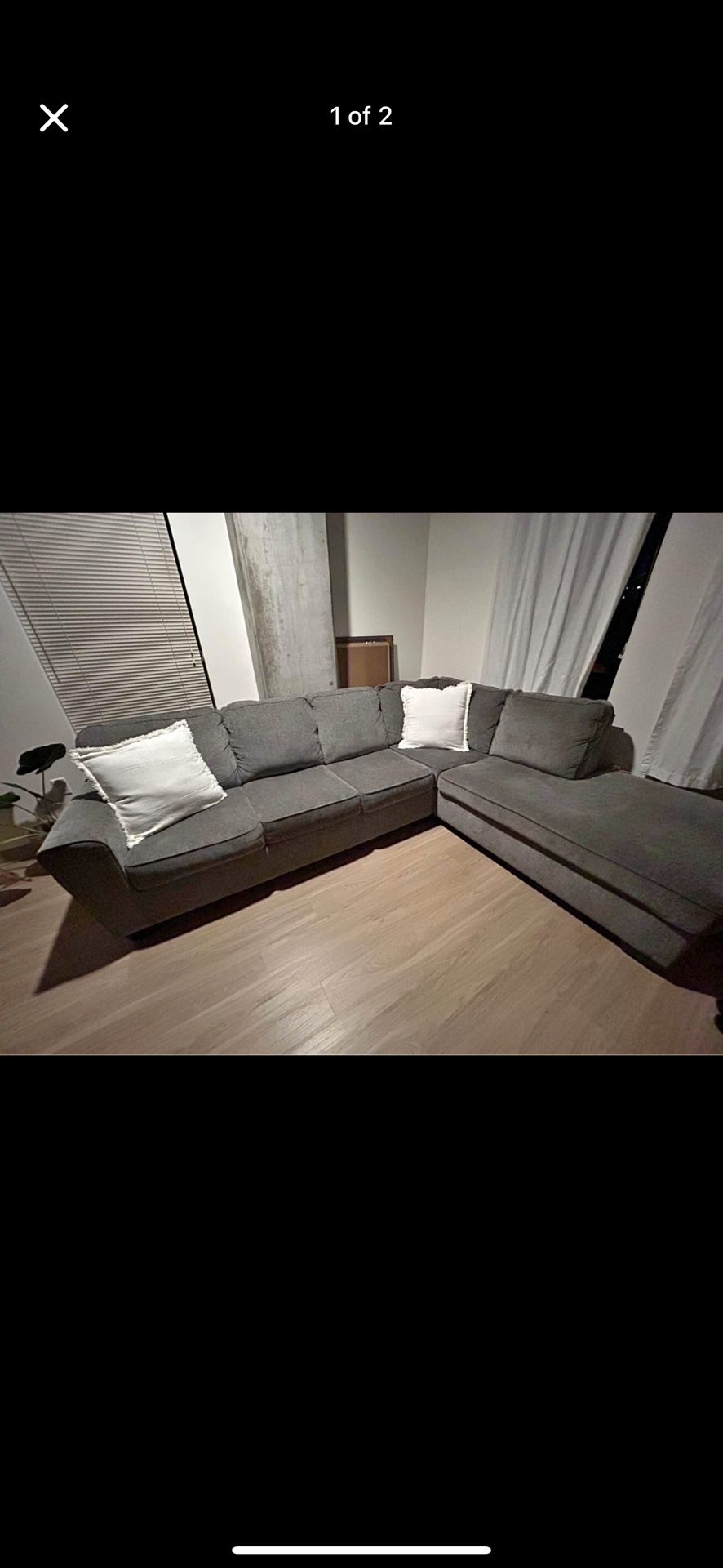 Dark Gray Sectional Couch