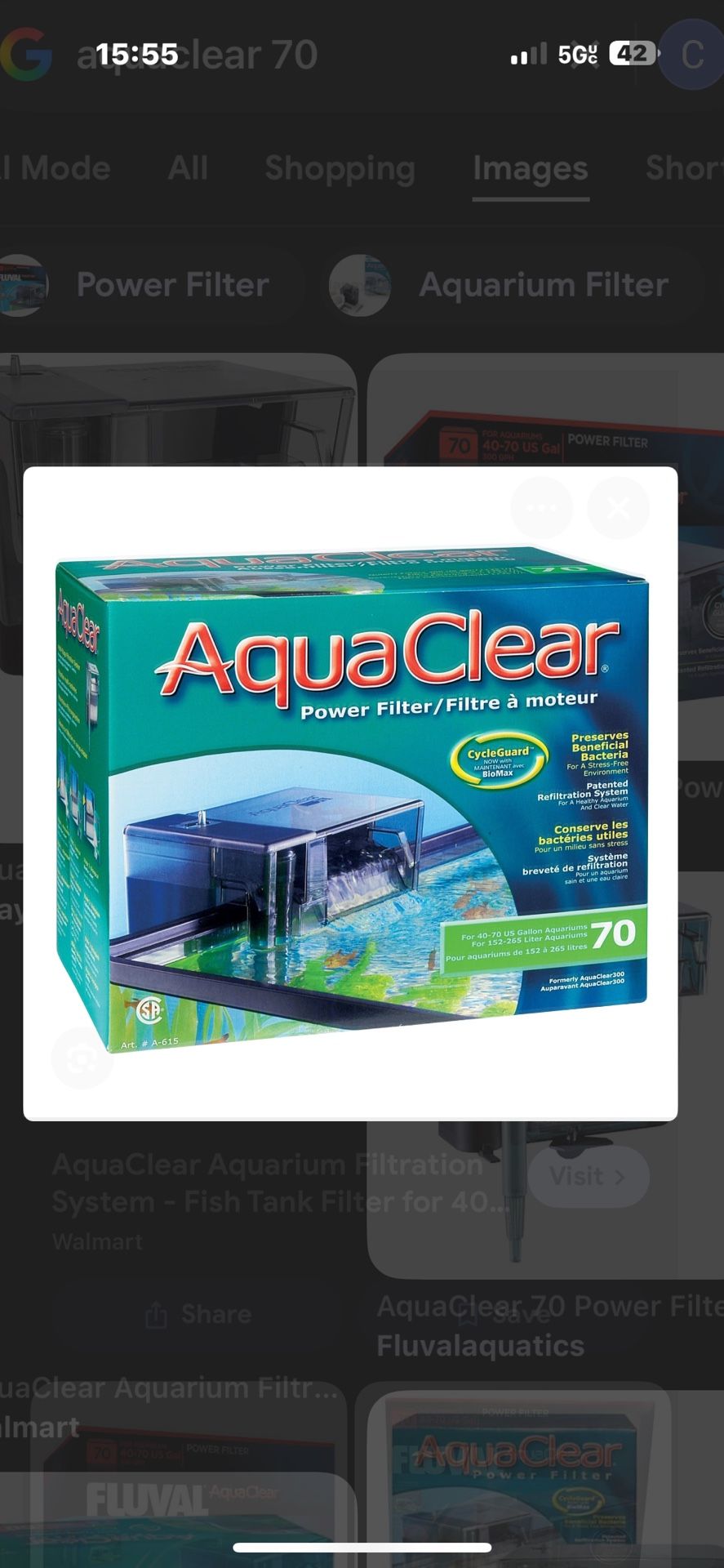 Aquaclear Fish Tank Filter 