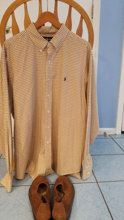 New! Ralph Lauren Shirt(XXL) and Kenneth Cole Suede Shoes(12)