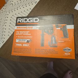 Brand New Ridgid 18v Brushless 1in. SDS-Plus Rotary Hammer. Tool Only. Cash Only. Pickup Only.