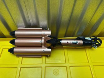 Tyche Triple Barrel Waver Rose Gold Black