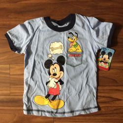 New Boys Mickey Shirt Size 3T