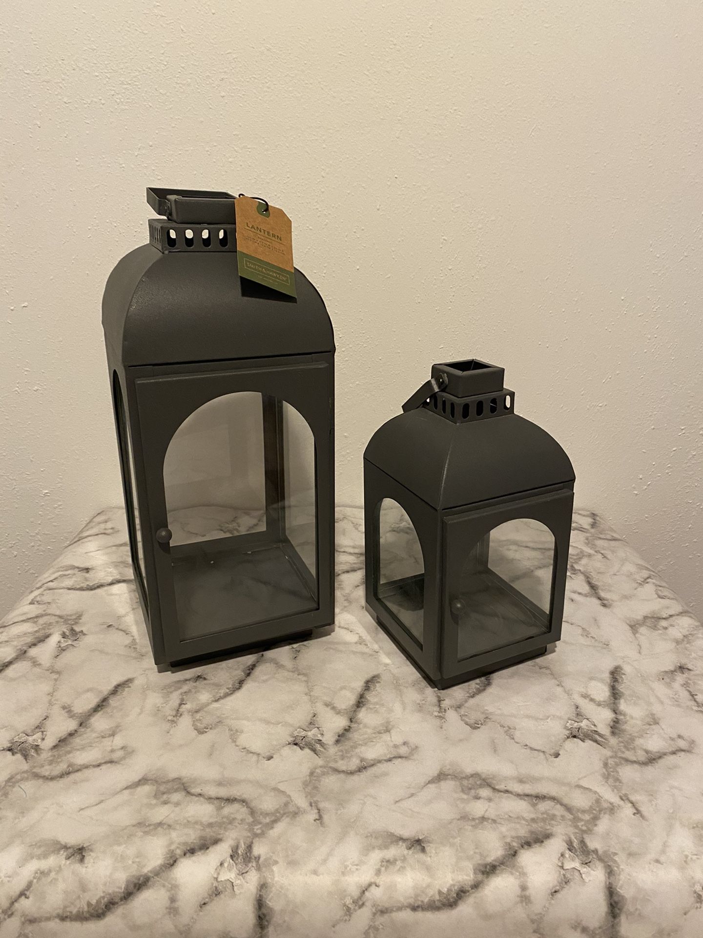 Set Of Two Smith And Hawken Matching Lanterns