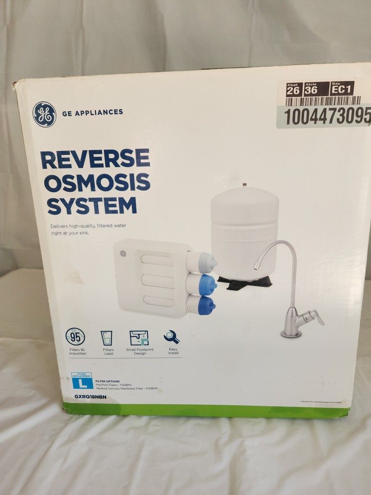 GE Reverse Osmosis Water Filtration System – Model GXRQ18NBN