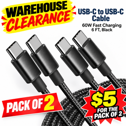 NEW USB-C Cables – 2 Pack, 6FT – Only $5
