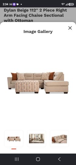 Sectional chair ottoman