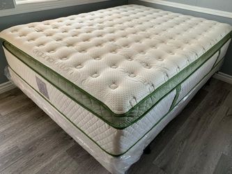 14in Full Size Elite Organic Superior Hybrid Gel Memory Foam Pillow Top Mattress