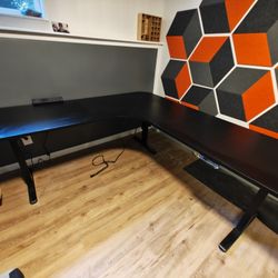Sit Stand Corner Desk