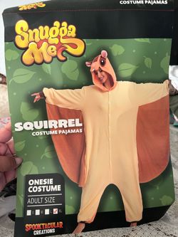 Snugga me squirrel costume/pjs fits bigger