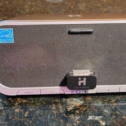 IHome VZ iA5-Enhanced Alarm Clock Speaker  System  for iPhone Dock Connector. 