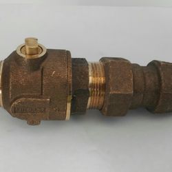 Ten 1" B-25006 Brass Ball Corp Valves & CPLG CC Thr x CS w/CTS Insta-tite