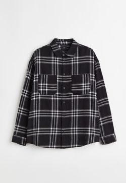 Oversized Fit Twill Shirt