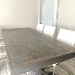 7’ Wood Dining Table
