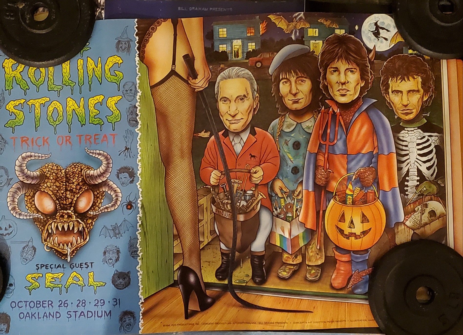 Vintage ROLLING STONES VOODOO LOUNGE POSTER