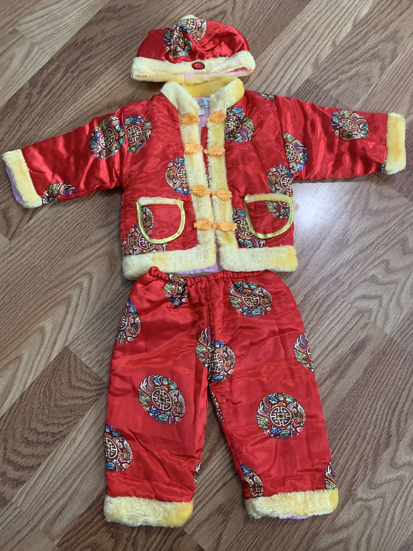 Chinese New Year Outfit Set For Baby (size 12-18 Months)