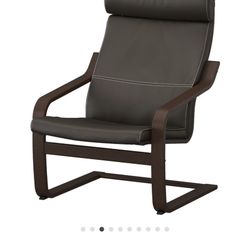 Price reduced - Leather Chair - Poang From IKEA