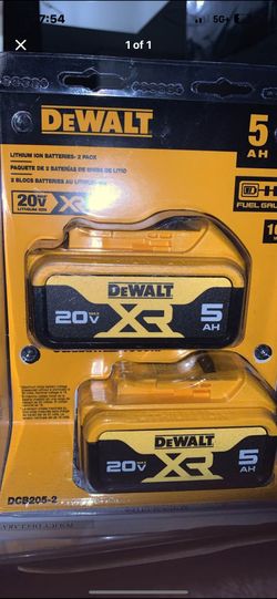 Dewalt Two Pack Of 5 Ah Batteries New Asking 130$