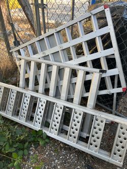 Reese tri fold ramps and tow hitch cargo
