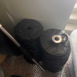 Bench Bar With Weights 
