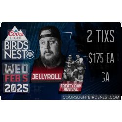 Birds Nest Jelly Roll Waste Management 2/5  2 Tixs For $175 Each