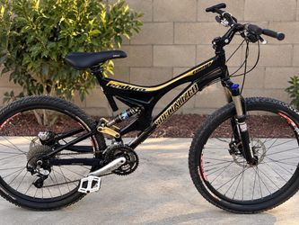 Specialized Enduro Comp FSR26 full suspension MTB shimano XT fox Black gold